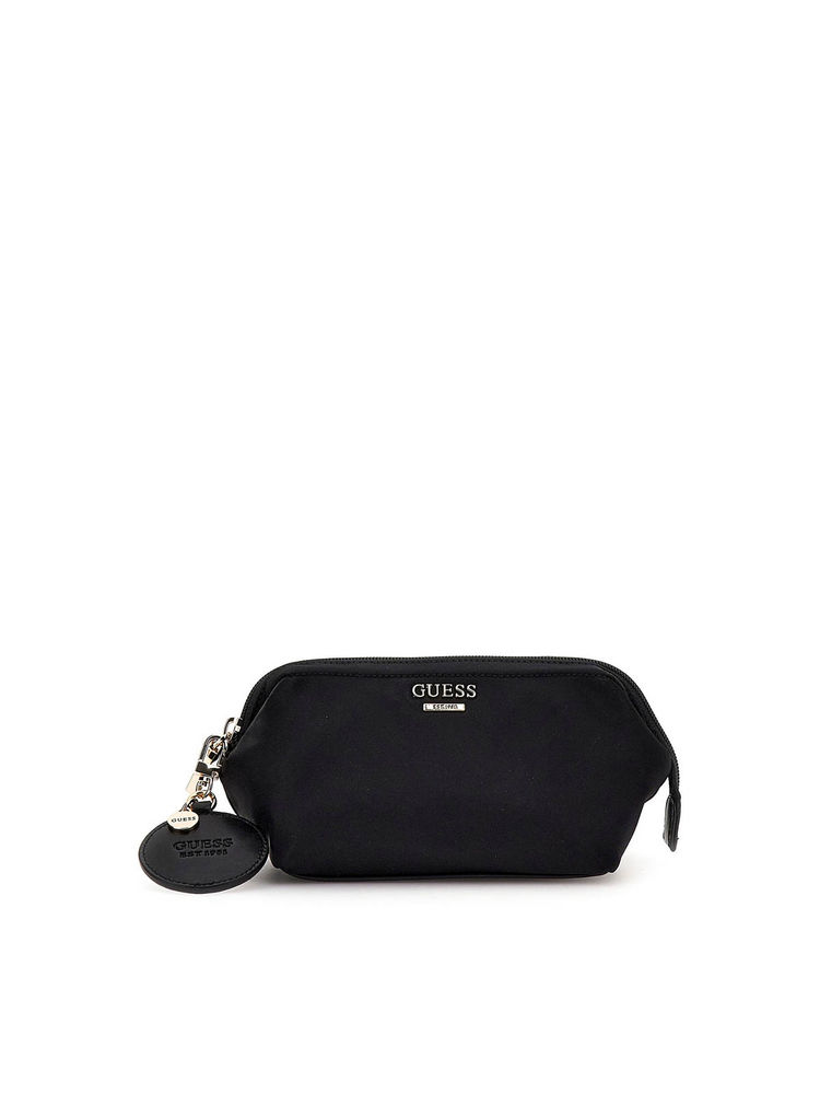 guess fashion Guess Black Solid Nylon Follie Pouch-picture-34