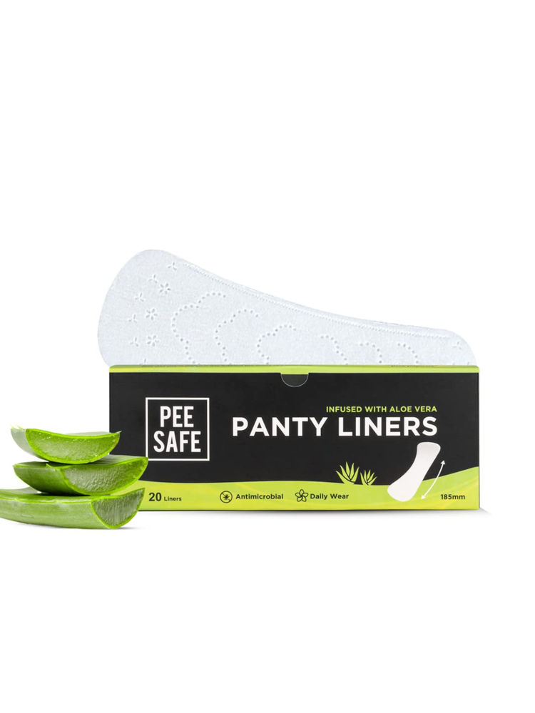 Pee Safe Ultra-Thin Panty Liner, Made With Organic Cotton & Aloevera For Daily Use