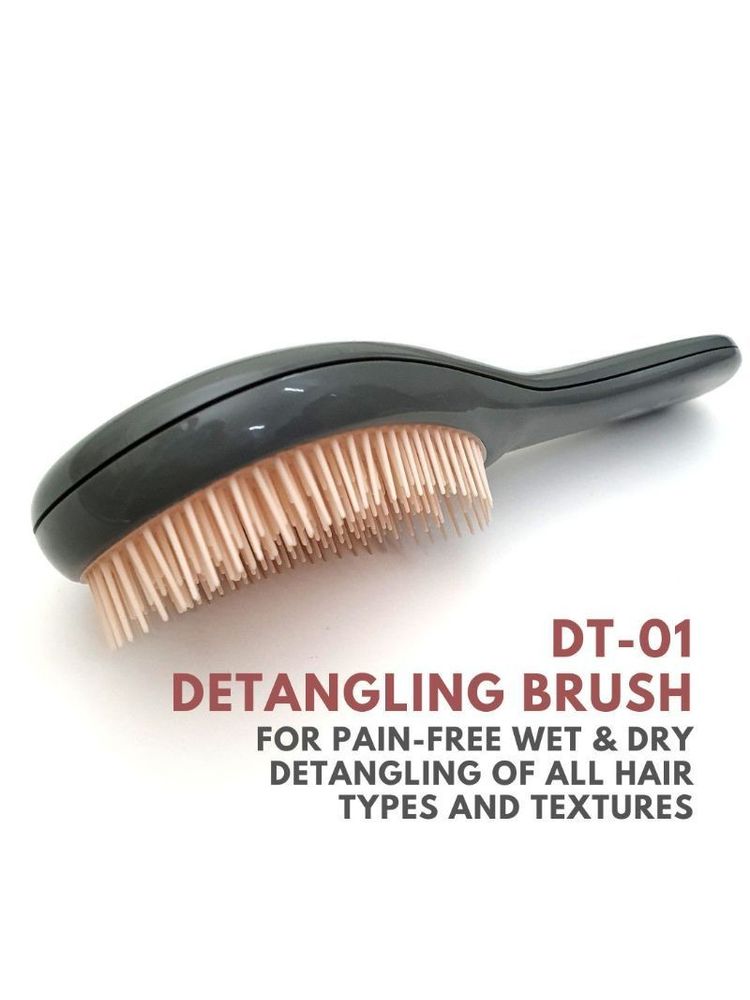 Alan Truman DT-01 Detangling Brush - Grey Pink