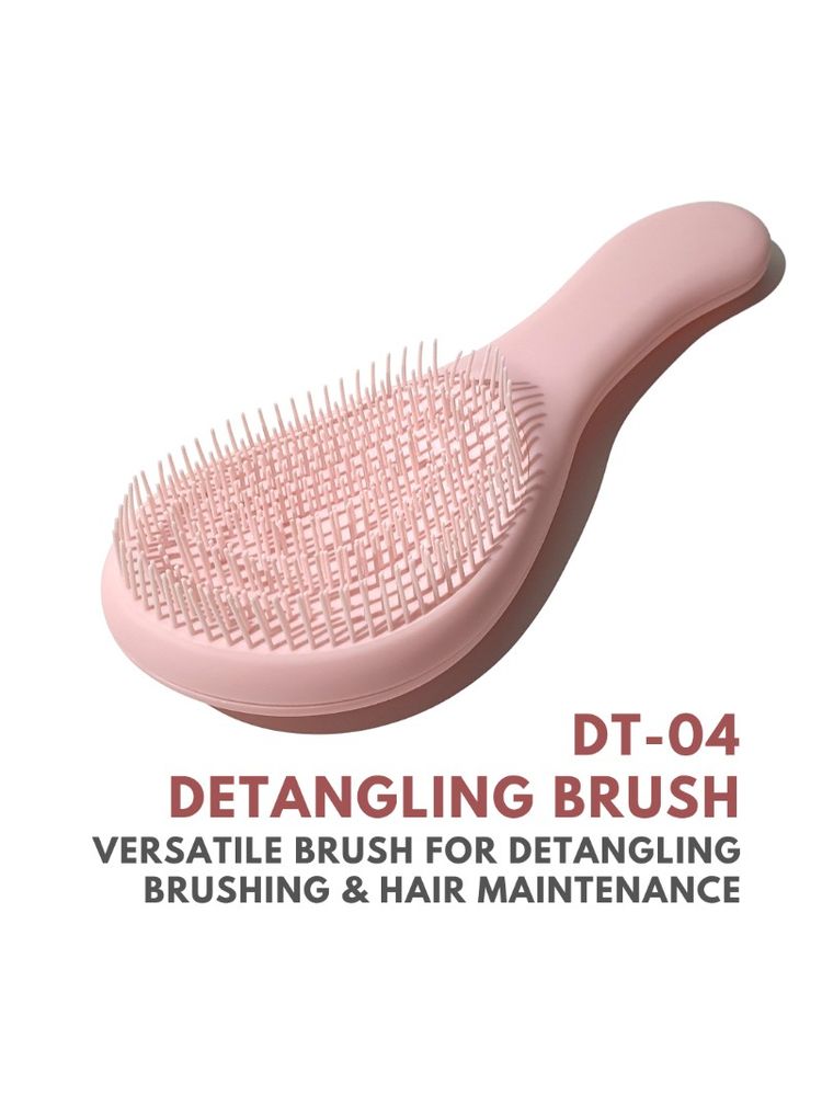 Alan Truman DT-04 Wet & Dry Detangler & Multipurpose Brush - Pink