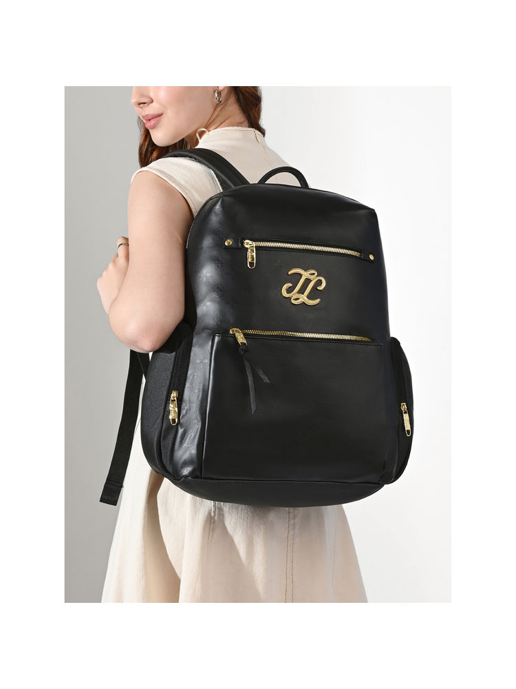 Lavie Signature Womens Black Solid Butte Large Backpack (L)-picture-16