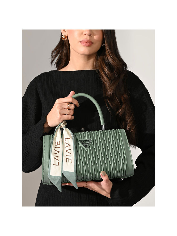 Lavie Signature Green Womens Mesa Large Handbag (L)-picture-11