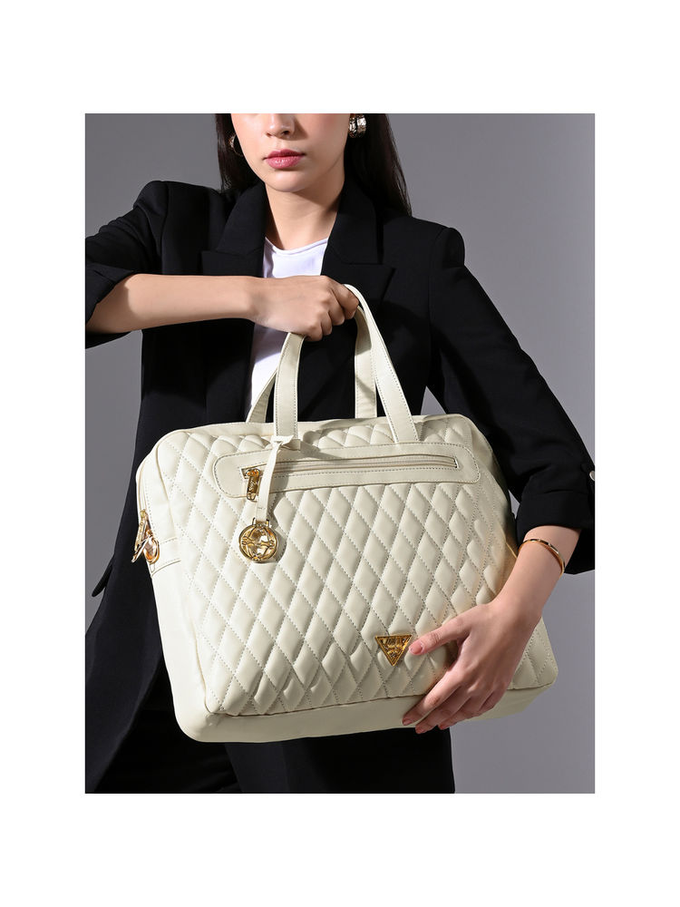 Lavie Signature Off White Arizona Womens Laptop Bag (L)-picture-29