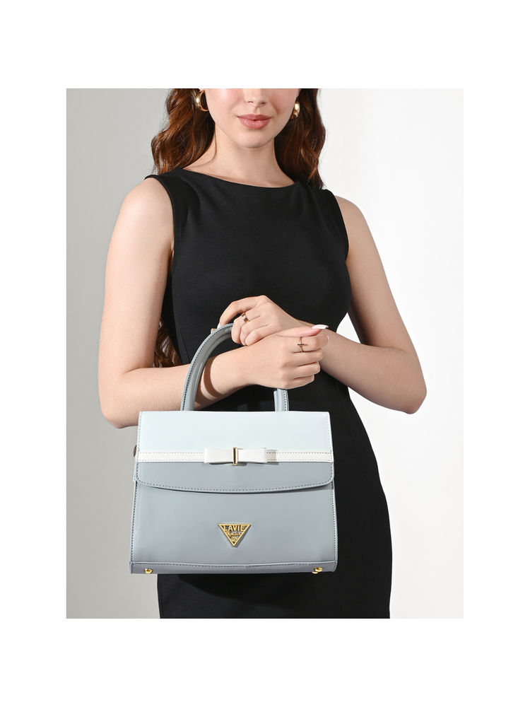 Lavie Signature Blue Womens Tupelo 2C Satchel Bag (M)-picture-27