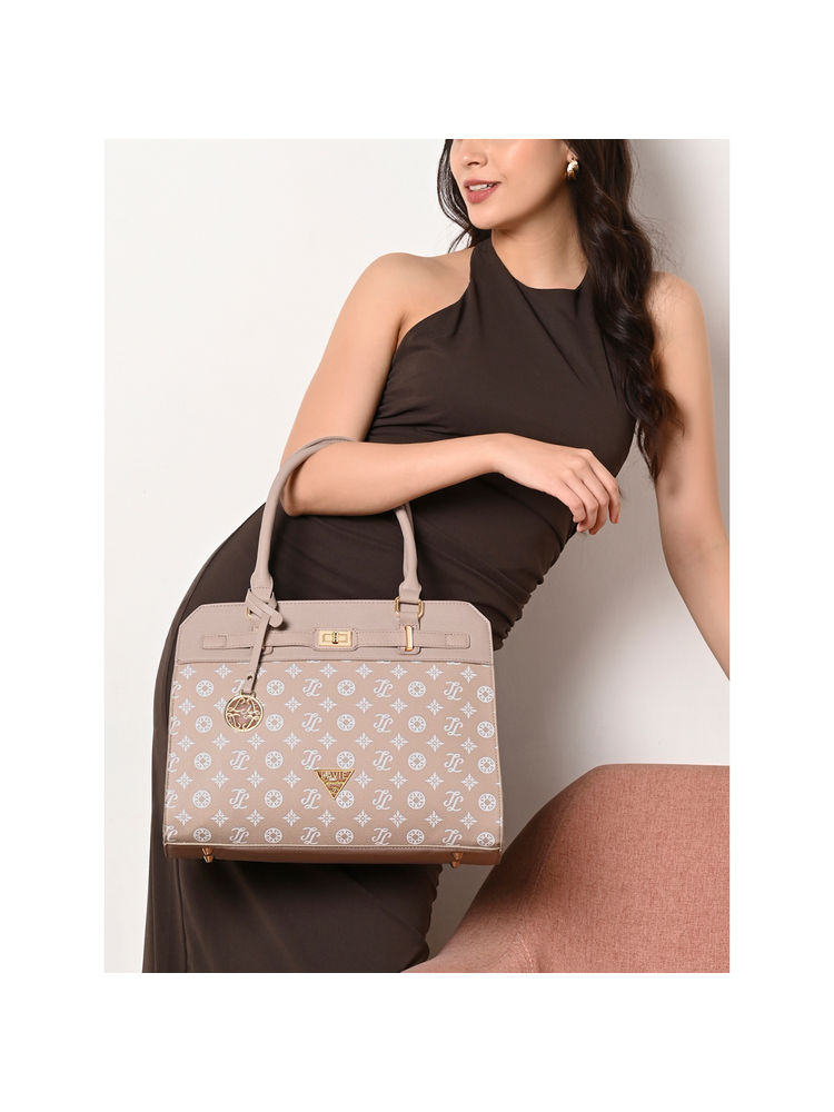 Lavie Signature Pink Manhattan Womens Mid Size Satchel Bag (M)-picture-21