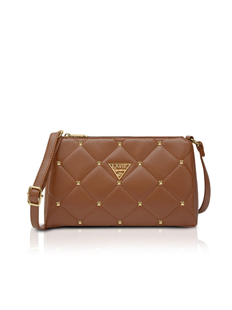 Lavie Signature Tan Womens Stud Mesa 3C Pouch (M)-picture-10