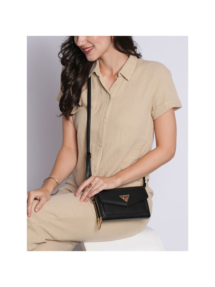 Lavie Signature Lowa Womens Black Zipper Wallet with Detachable Strap (M)-picture-35