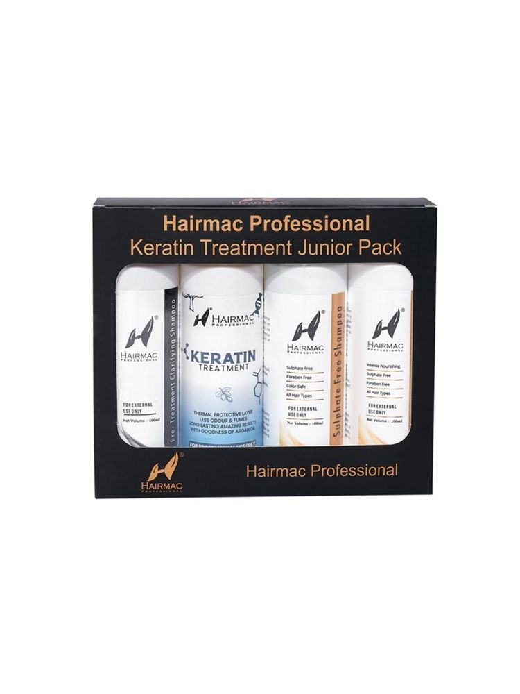 Hairmac Professional Eco Keratin Treatment Junior Pack for all Hair types. 80% straight hair-image-35