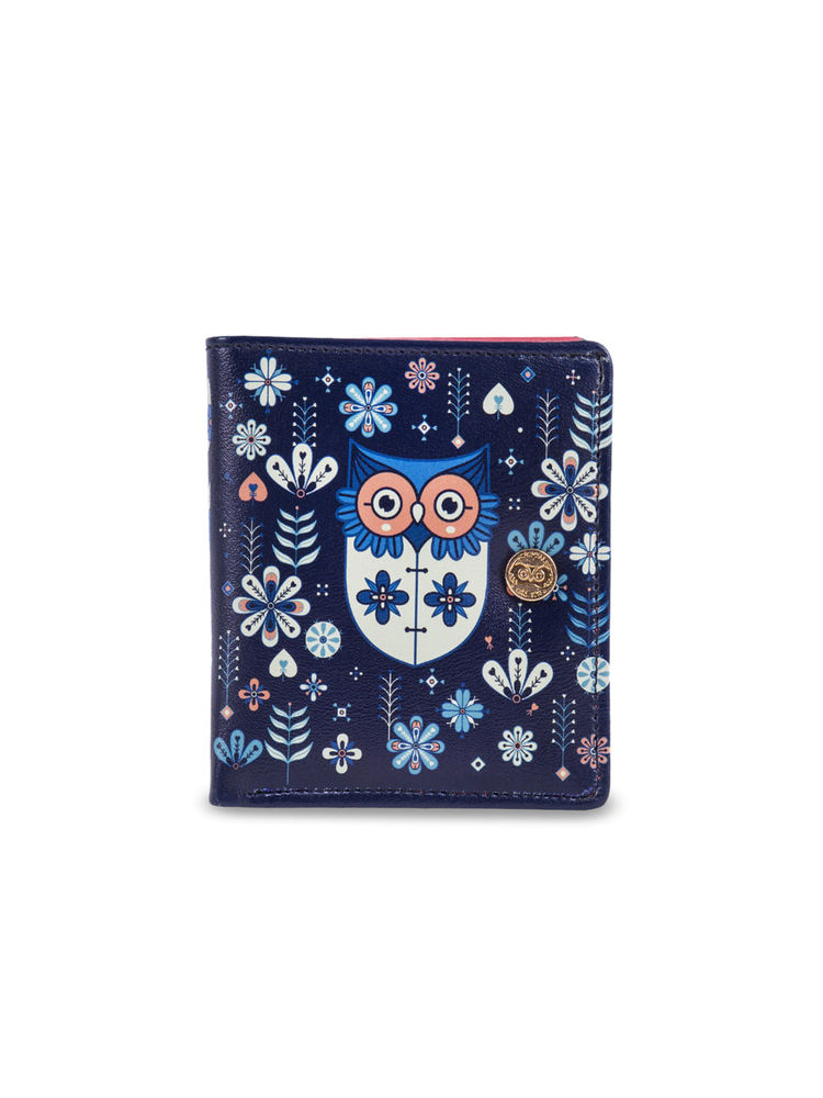 Chumbak Mini Flower Owl Square Wallet-image-3