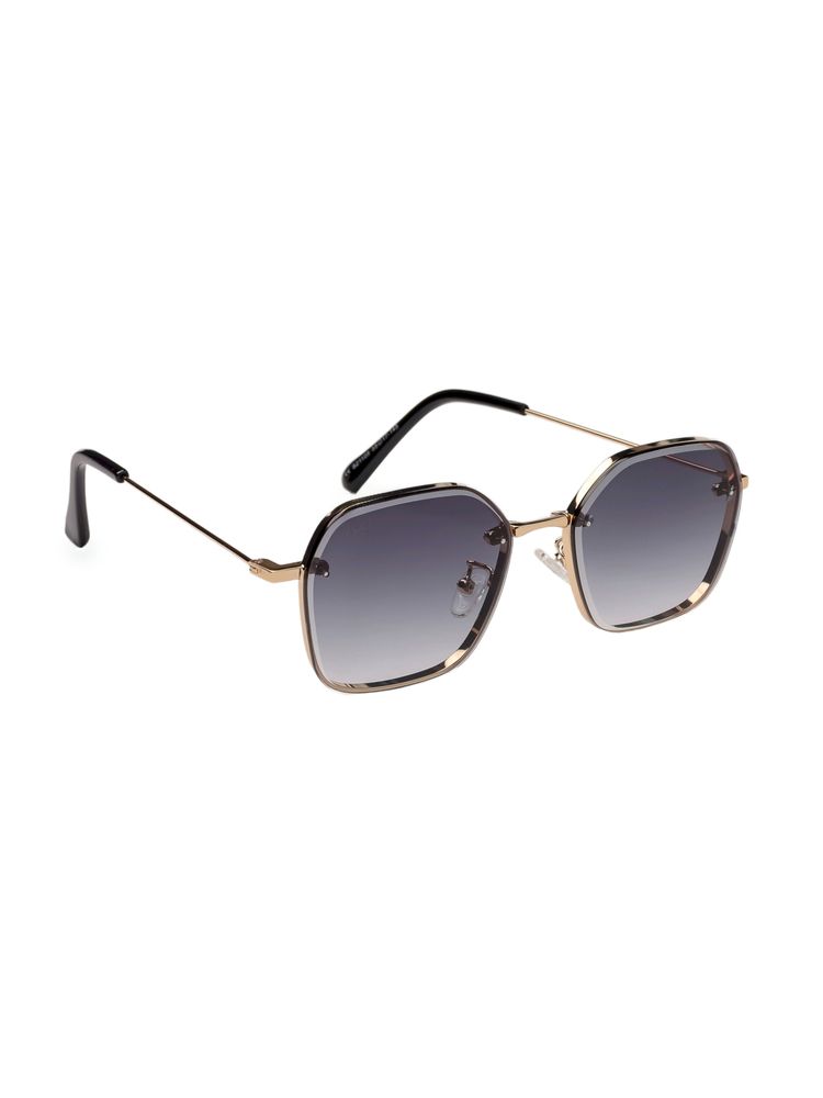 MacV Unisex Polarised & UV Protected Black Lens Rectangle Sunglasses (55)-picture-25