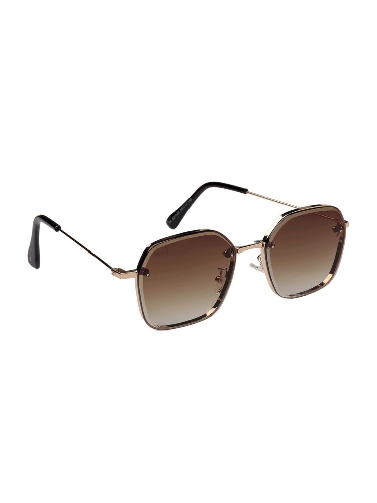 MacV Unisex Polarised & UV Protected Brown Lens Rectangle Sunglasses (55)-picture-19