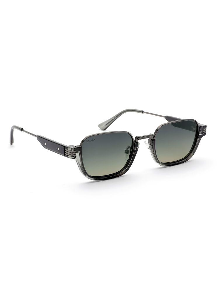 MacV Unisex Polarised & UV Protected Green Lens Rectangle Sunglasses (51)-picture-26