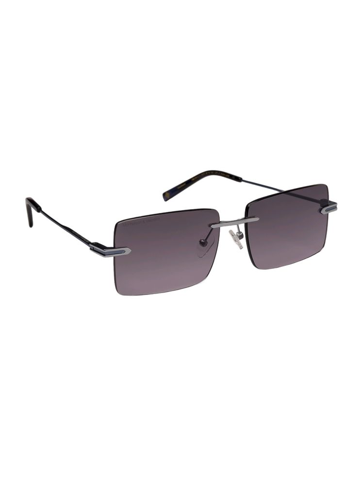 McPherson & Valentine Unisex Polarised & UV Protected Purple Lens Rectangle Sunglasses (56)-image-1