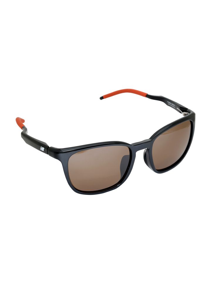 New Balance Unisex Polarised & UV Protected Sports Brown Lens Rectangle Sunglasses (55)-image-47