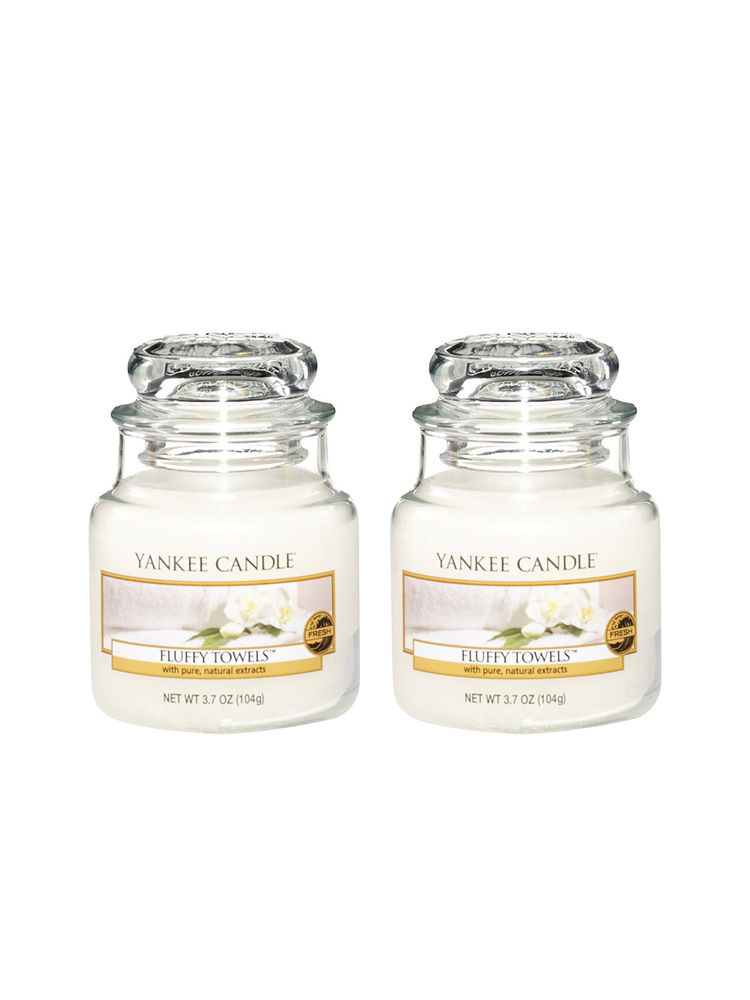 Yankee Candle Classic Jar Fluffy Towels Scented Candles - Pack of 2-picture-11