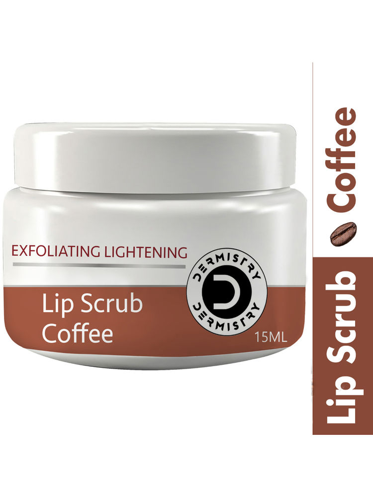 DERMISTRY Coffee Lip Scrub Balm Care For Lightening Pigmentation Dark Pigmented Dry Chapped Lips