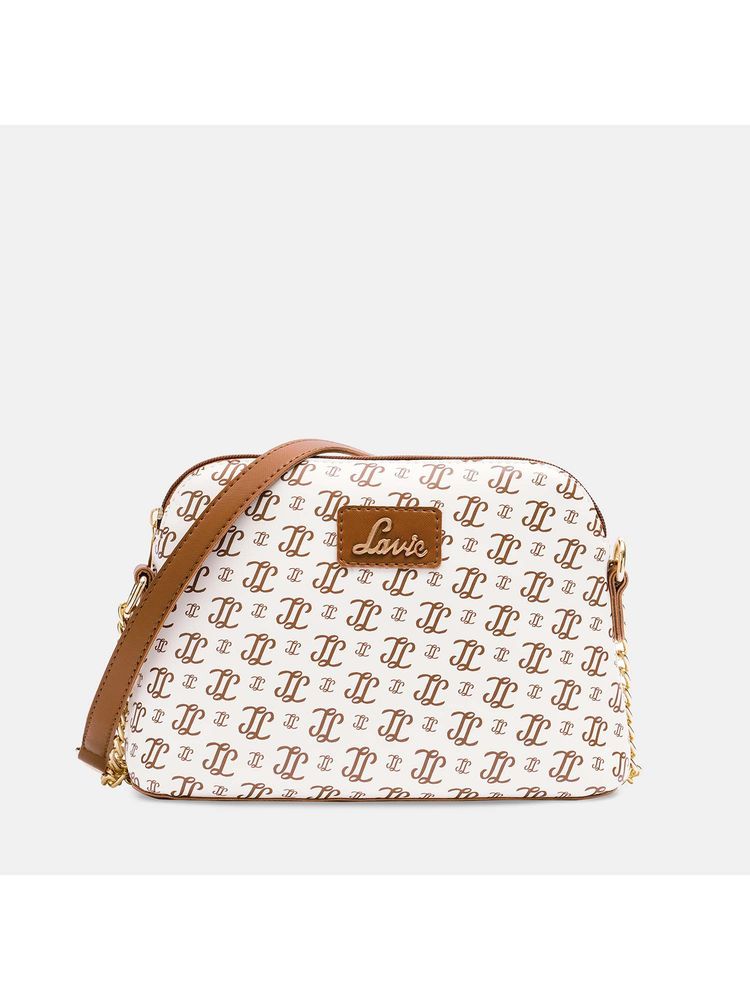 Lavie Women's Janet Monogram LL Print Sling Bag (OFF WHITE) (M)-picture-39