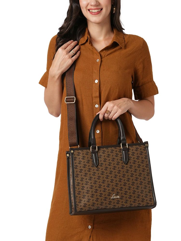 Lavie Women's Mono LL Melissa Satchel (Coffee) (One Size)-picture-40