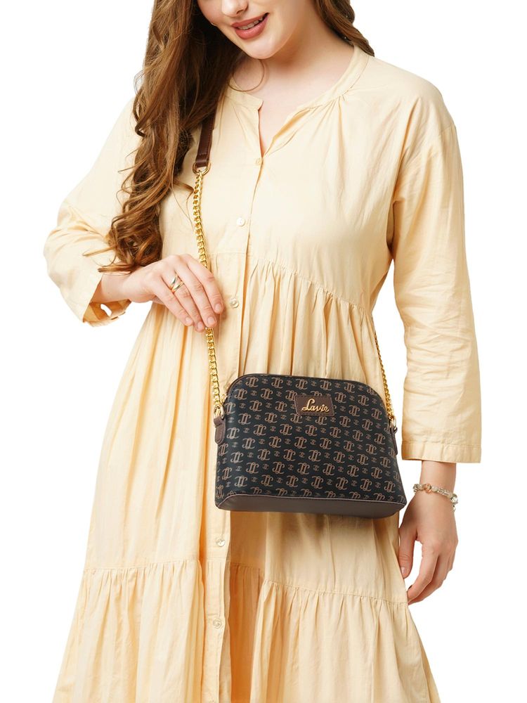 Lavie Women's Mono Janet Sling Bag (Brown) (M)-picture-28