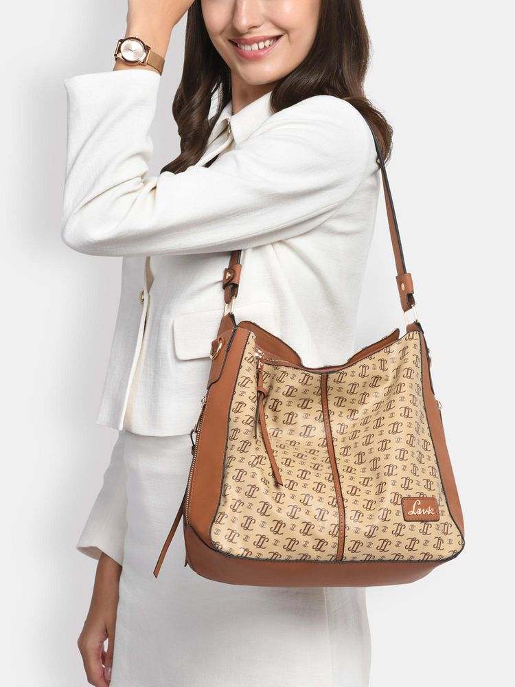 Lavie Women's Mono Clair Handbag (Taupe) (L)-picture-22