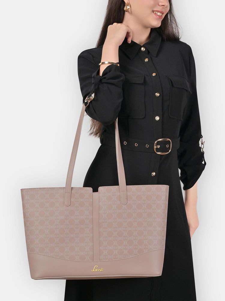 Lavie Women's Mono Freya Tote Handbag (Pink) (L)-picture-30
