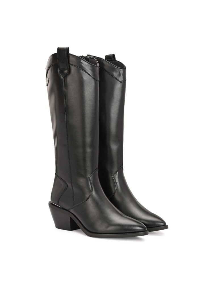 Delize Women Black Western Casual Boots-picture-10