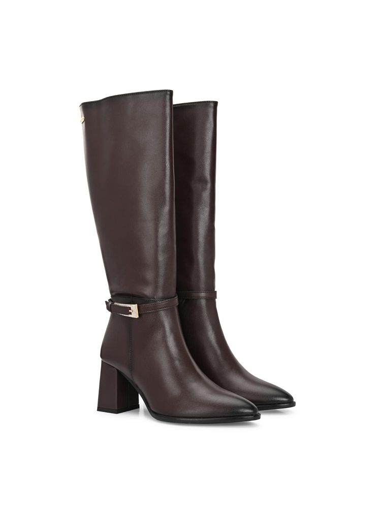 Delize Women Brown Knee High Casual Boots-image-42