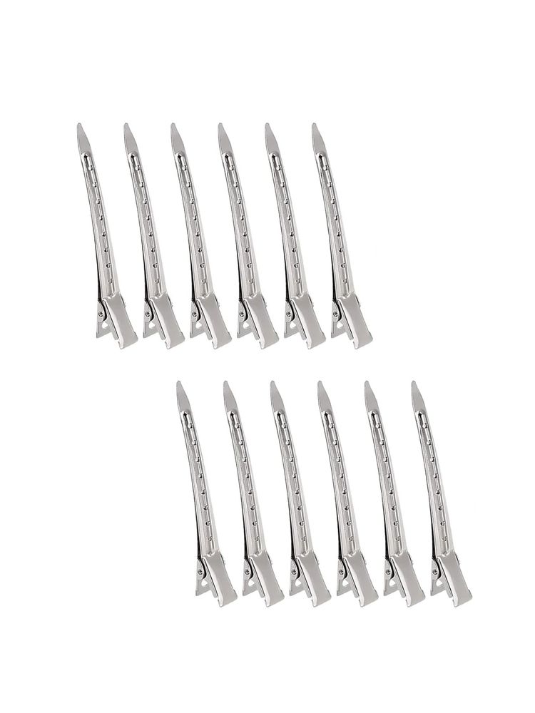 Matra Hair Clips Stainless Steel Alligator Clips Professional Styling & Sectioning Accessories