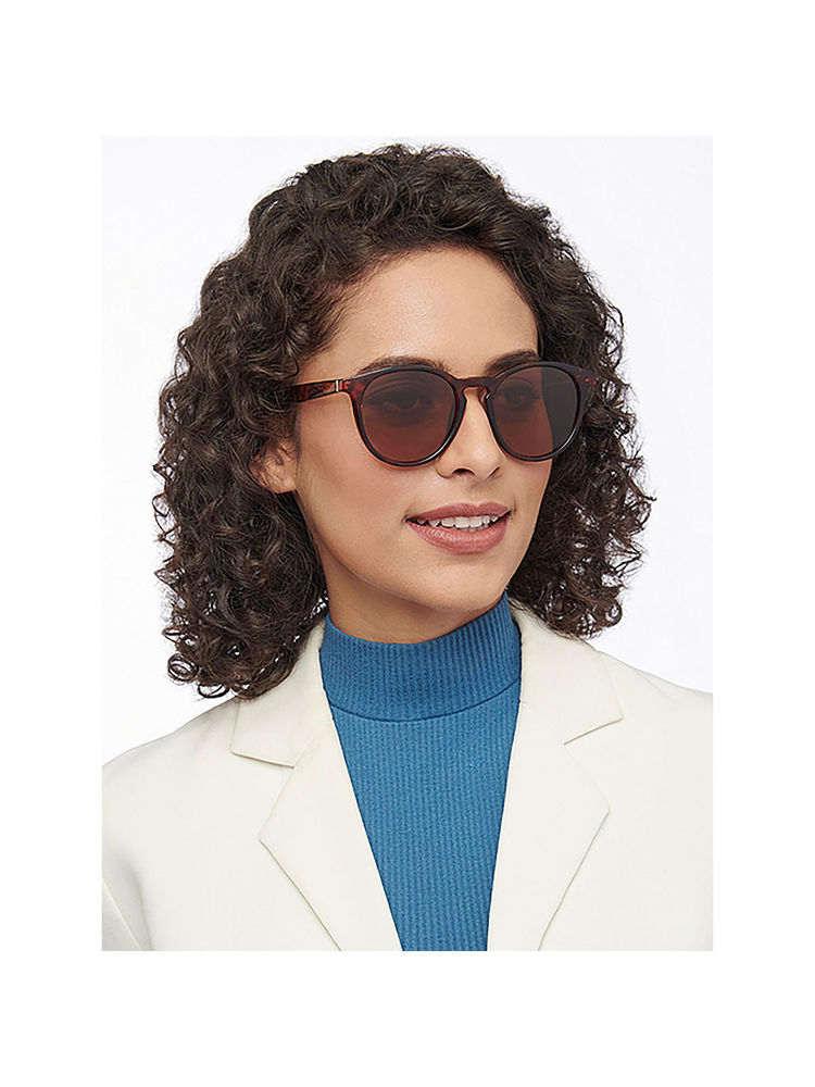 Vincent Chase Brown Full Rim Round Sunglasses - VC S13972-picture-10