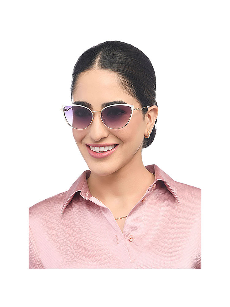 Vincent Chase Gold Full Rim Cat Eye Sunglasses - VC S15802-picture-7