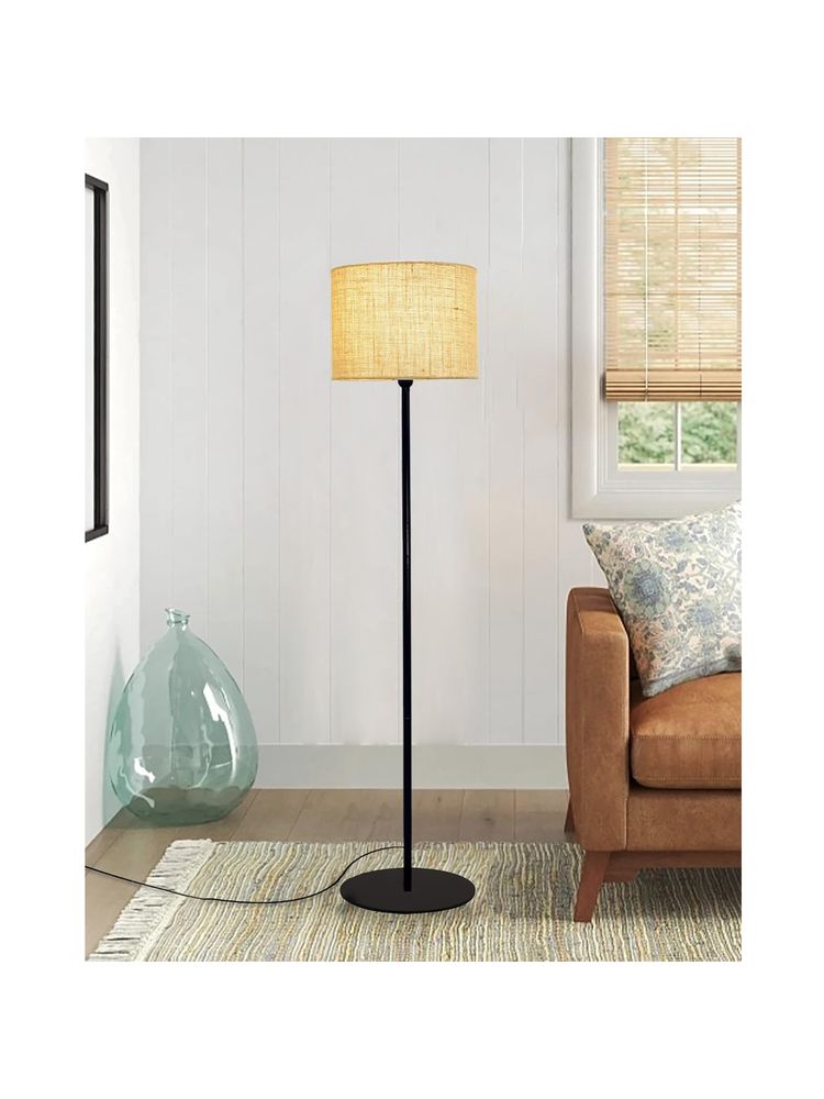 Homesake Modern Bohemian Boho Floor Lamp, Jute-picture-11