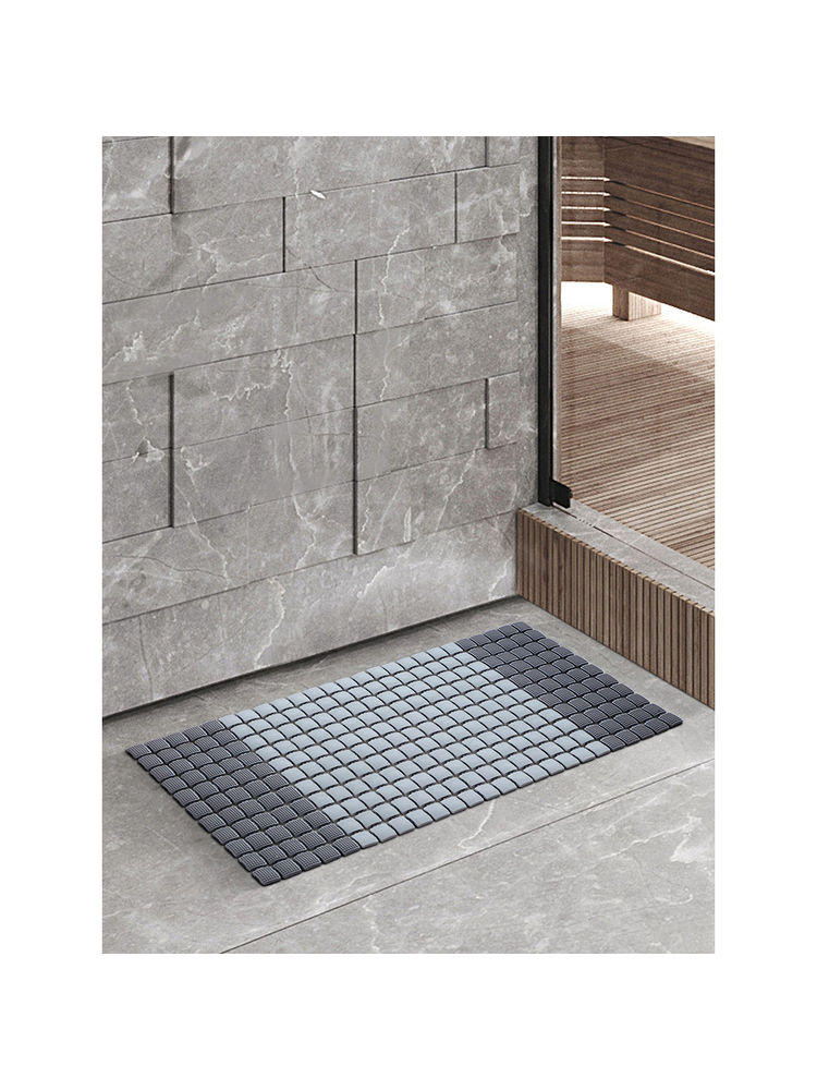 Obsessions Pvc Anti Slip Shower Mat, Grey-image-7