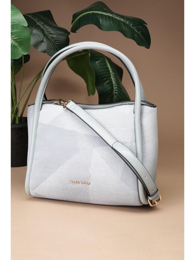 Allen Solly Women Grey Casual Handbag With Detachable Strap-picture-16