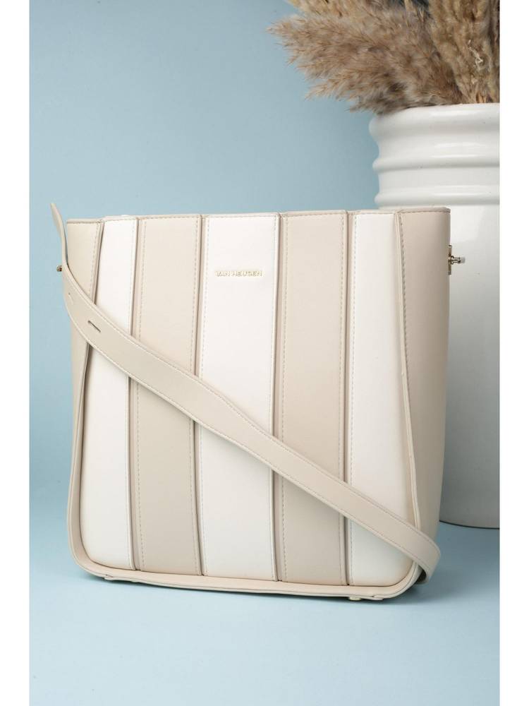 Van Heusen Women Beige Colorblock Casual Handbag With Detachable Strap-picture-14