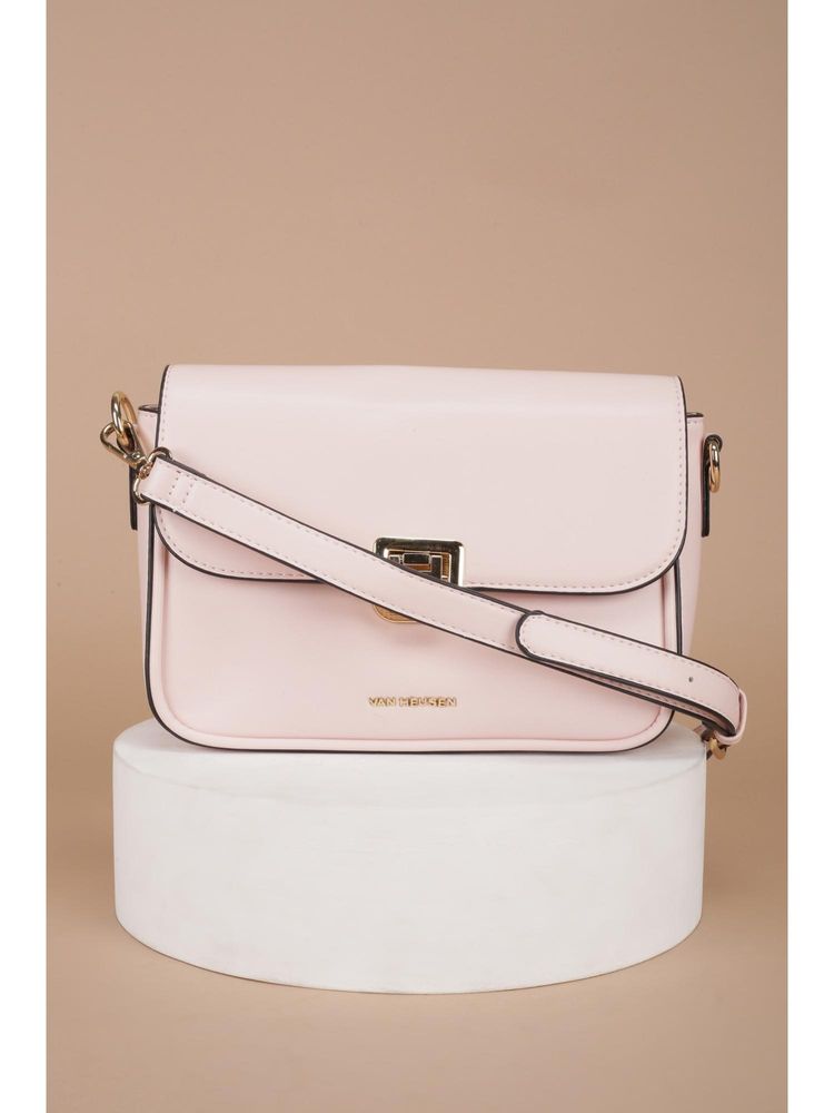 Van Heusen Women Pink Solid Casual Sling Bag With Detachable Strap-picture-42