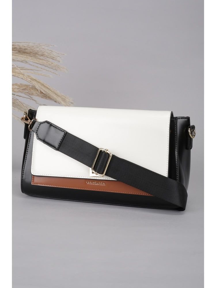 Van Heusen Women Multicolor Colorblock Casual Sling Bag With Detachable Strap-picture-14
