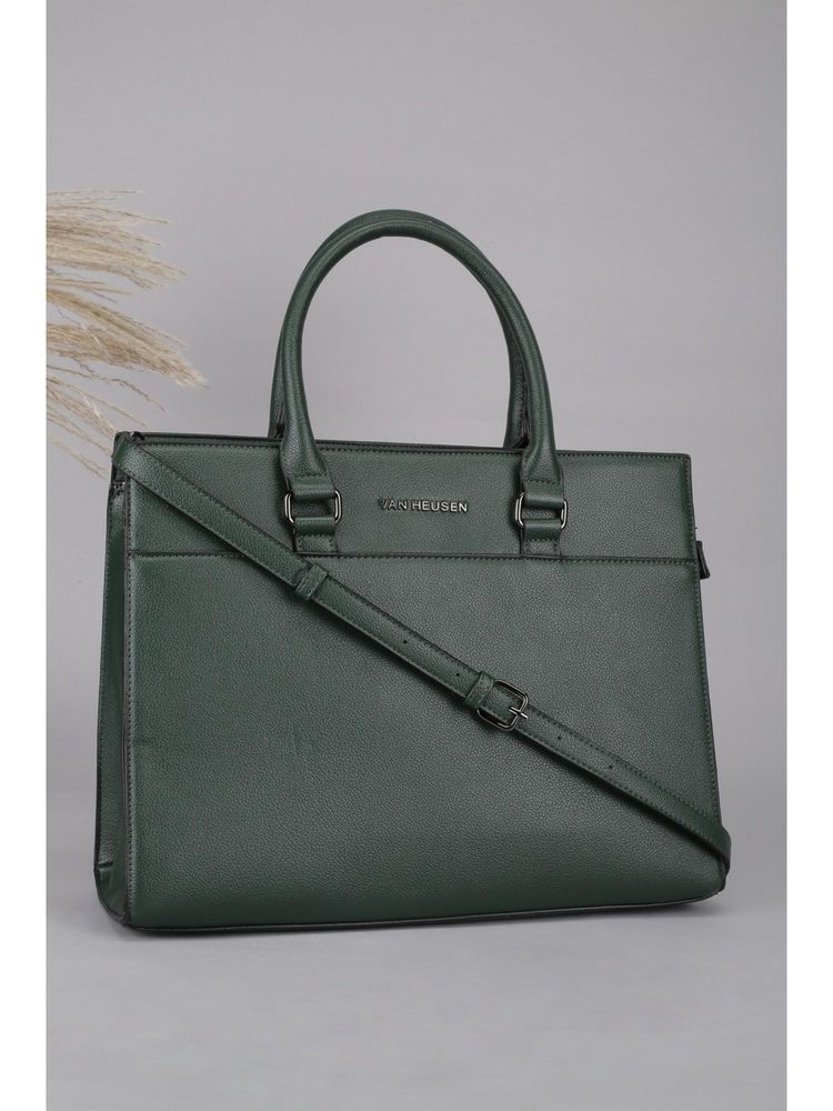 Van Heusen Women Green Textured Casual Sling Bag With Detachable Strap-picture-19