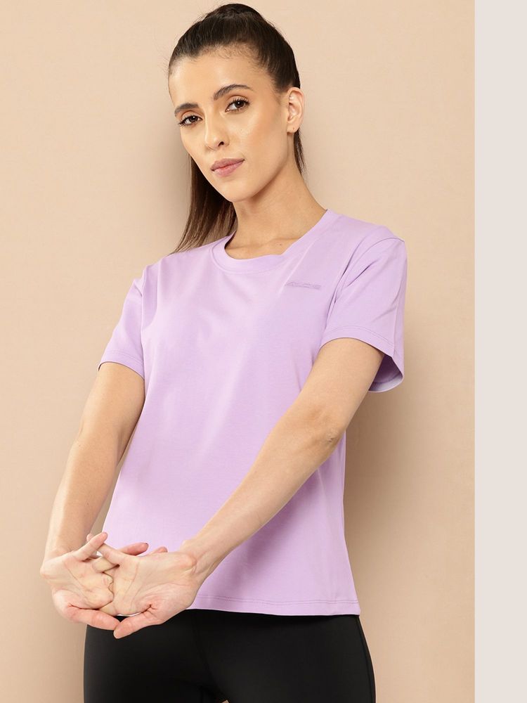 Alcis Lavender Cotton Lycra T-Shirt-picture-13