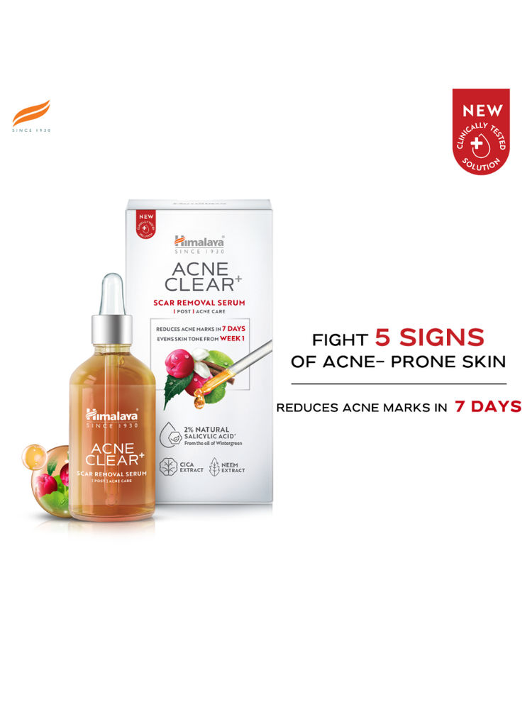 Himalaya Acne Clear+ Scar Removal Serum with 2% Natural Salicylic Acid Reducing Acne & Pigmentation-image-36