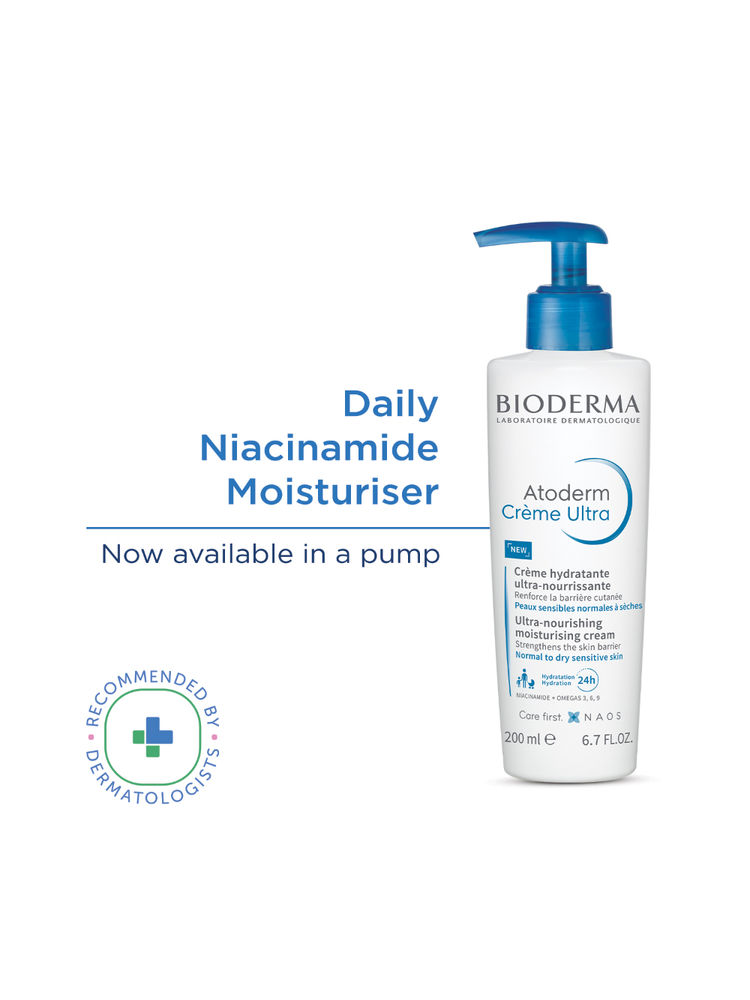 Bioderma Niacinamide Moisturizer - Atoderm Creme Ultra-Boosts Hyaluronic Acid, Ceramides