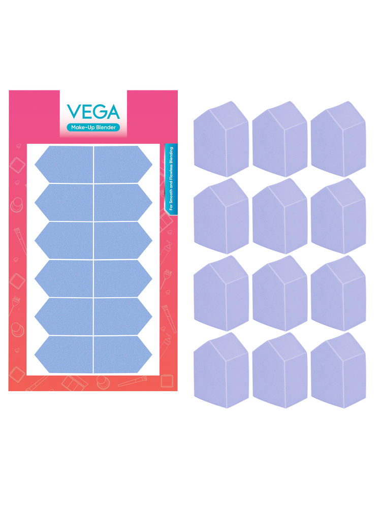 VEGA Mp-06 Makeup Beauty Blender Soft Sponge - Pack Of 12-image-10