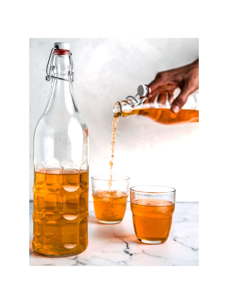 Bormioli Rocco Moresca Glass Bottle with cap 1 L Set of 2-image-31