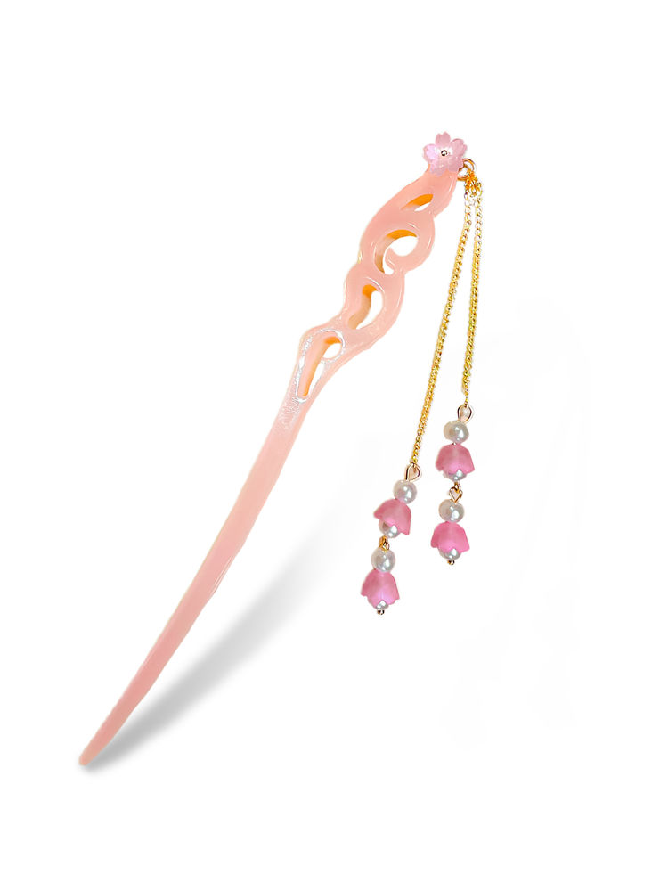 Majestique Elegant Chinese Style Hair Stick - Pink-image-8