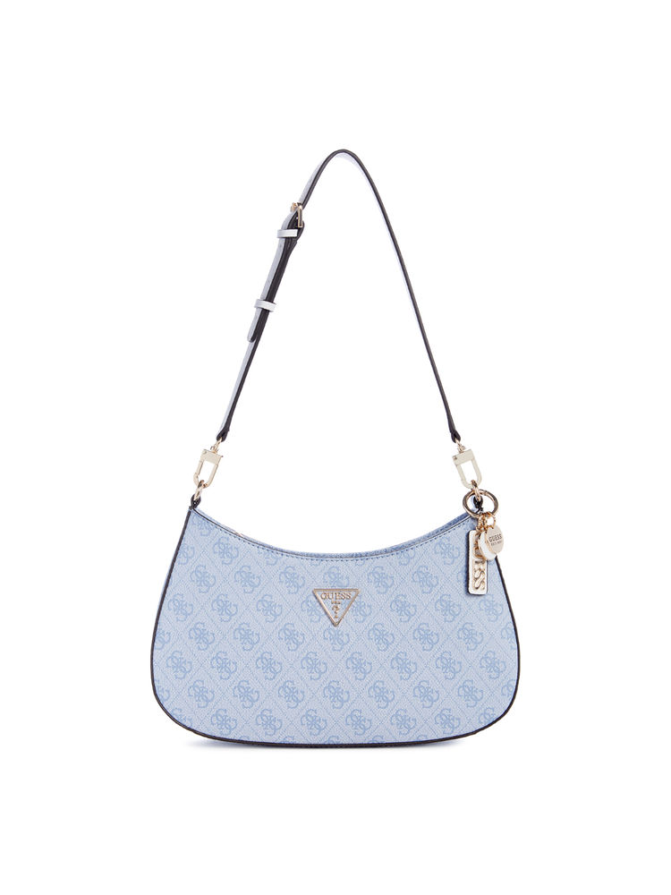 guess fashion Guess Women Blue Pu Printed Shoulder Bag-picture-17