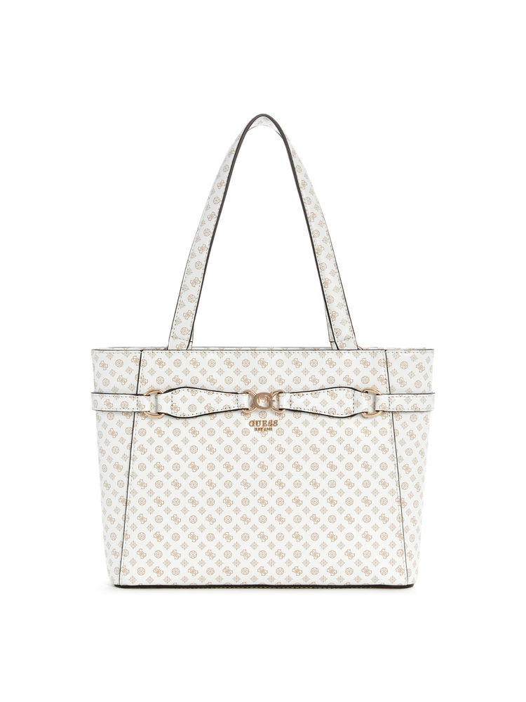 guess fashion Guess Women White PU Printed Tote Bag-picture-40