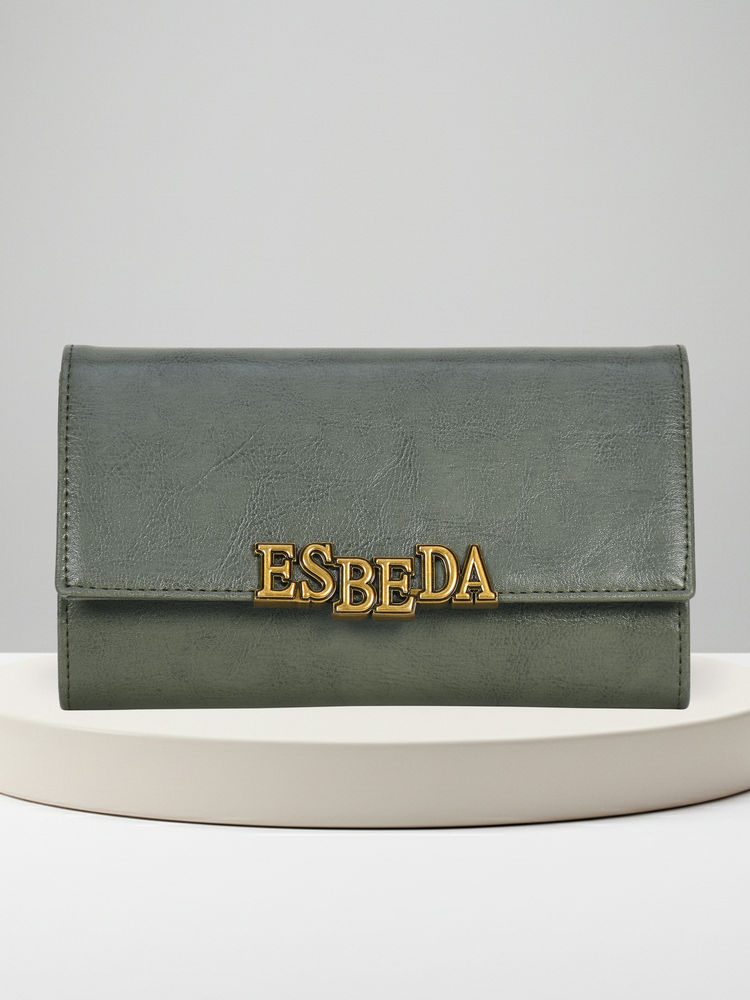 ESBEDA Green Colour Clarisse Wallet for Womens (S)-image-24