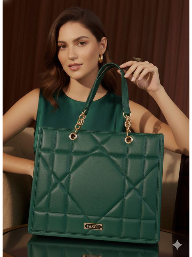 FARGO Matrix Women 15' Green Laptop Hand Bag-picture-10