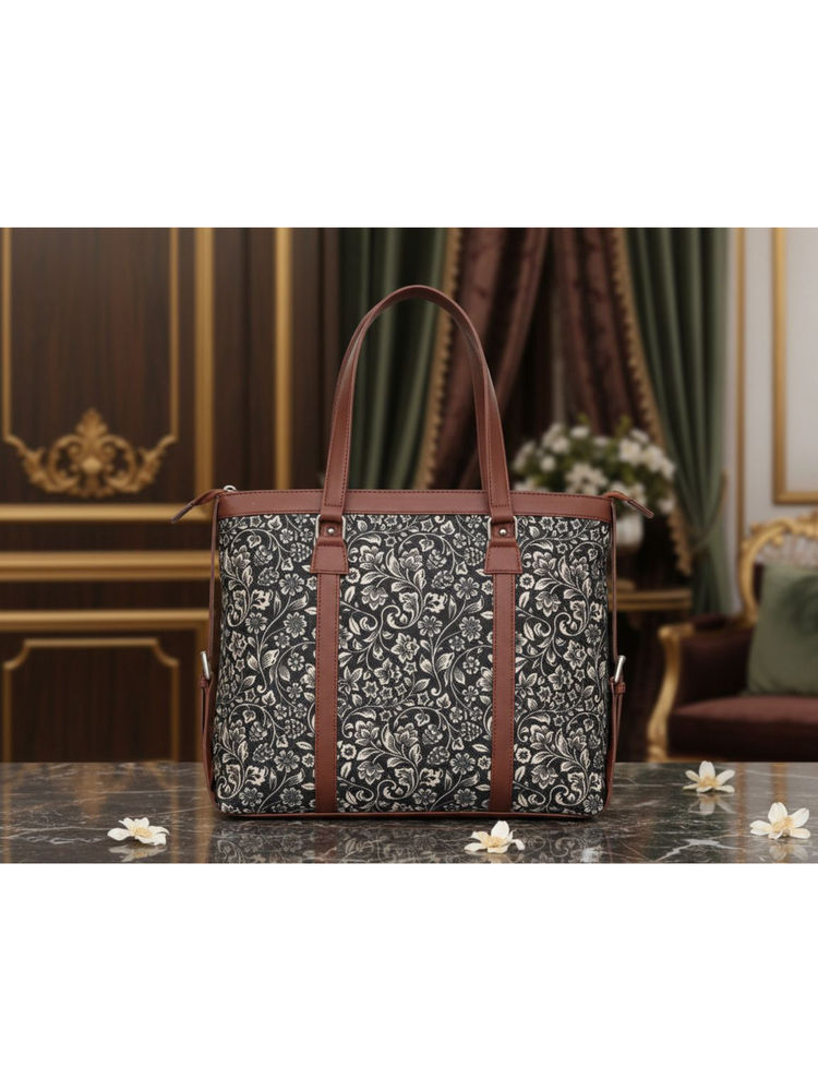 FARGO Stylish 15' Laptop Black Tote Bag-picture-18