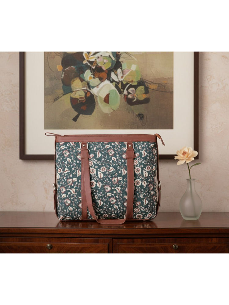 FARGO Stylish 15' Laptop Green Tote Bag-image-39
