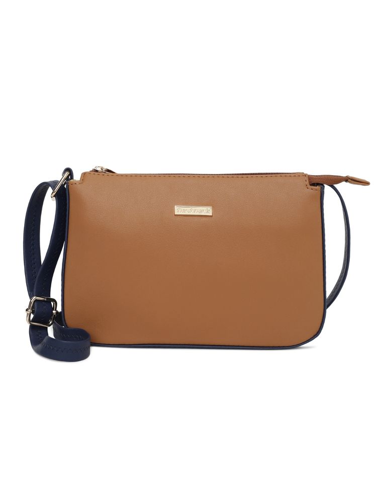 Fastrack Tan PU Sling Bag